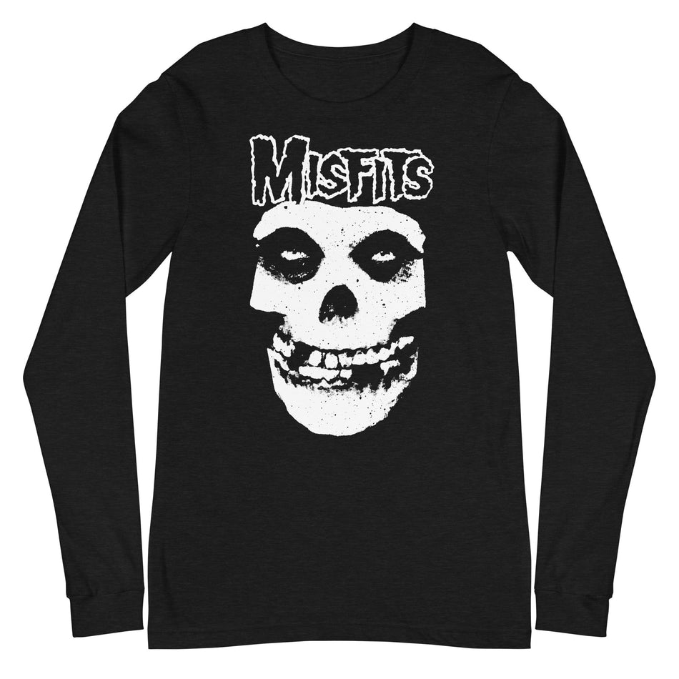 MerchMoment Misfits - Classic Skull Logo Long Sleeve T-Shirt Black