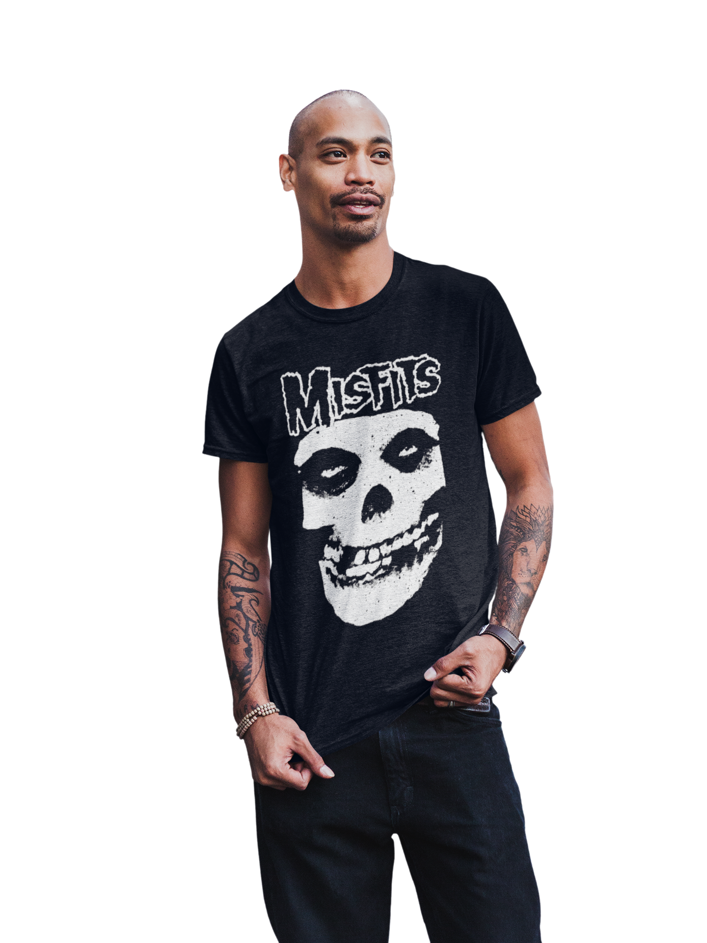 MerchMoment Misfits - Classic Skull T-Shirt Black