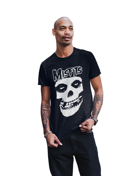 MerchMoment Misfits - Classic Skull T-Shirt Black