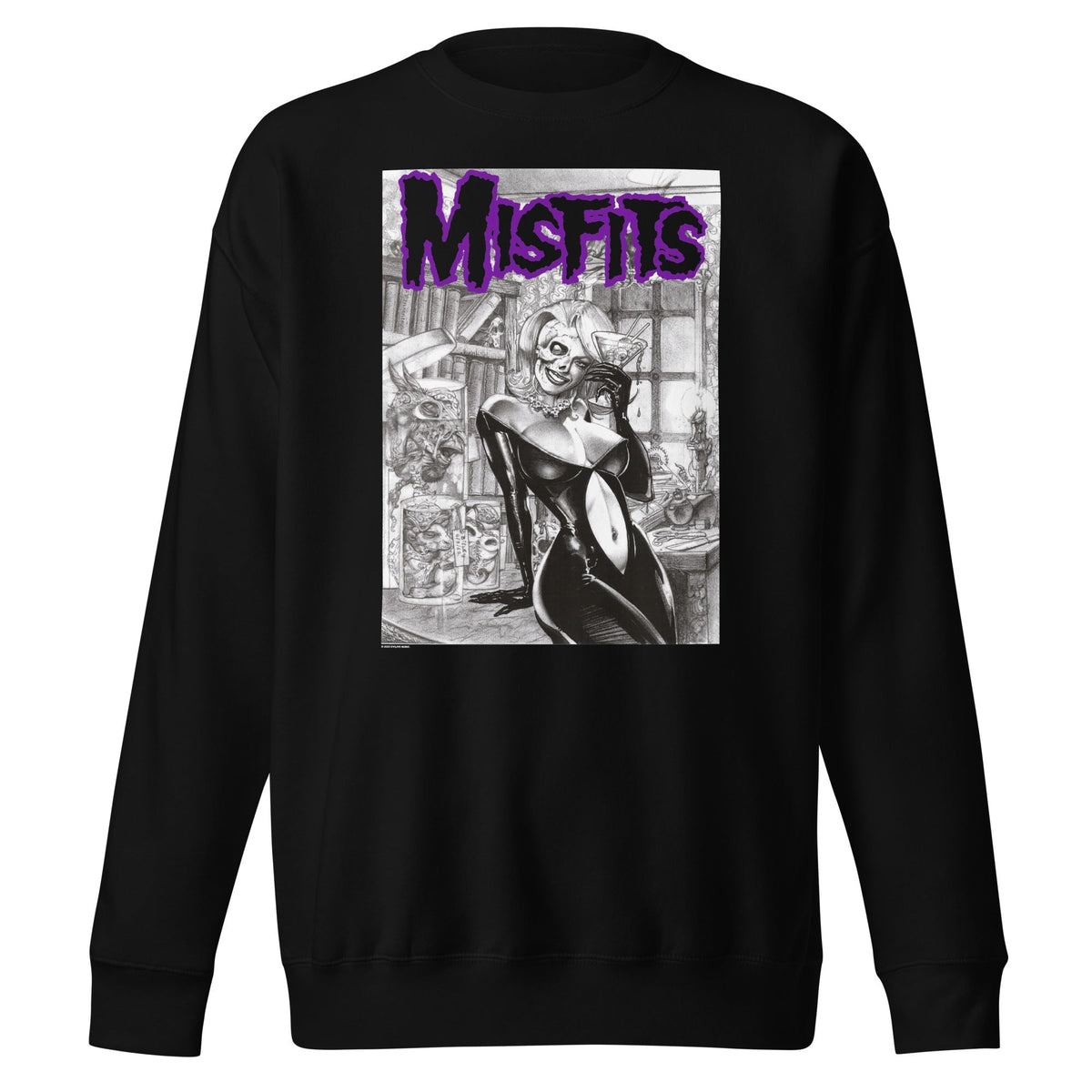 MerchMoment Misfits - Cocktail Dress Sweatshirt Black