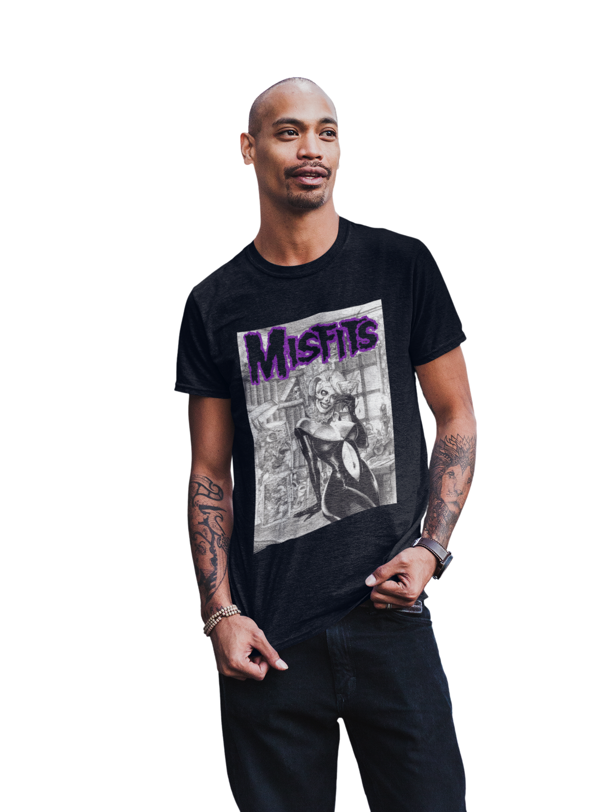 MerchMoment Misfits - Cocktail Dress T-Shirt Black