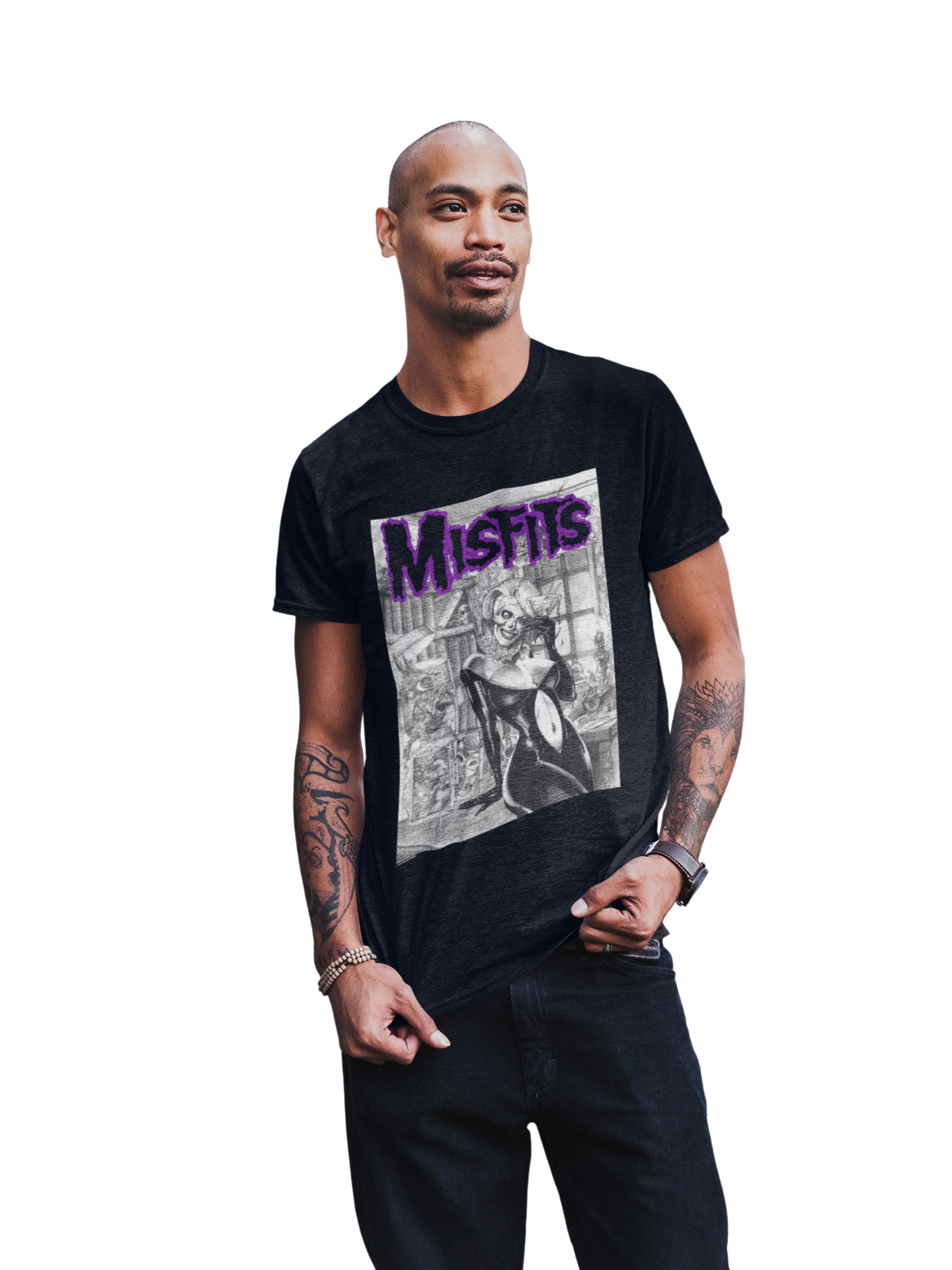 MerchMoment Misfits - Cocktail Dress T-Shirt Black