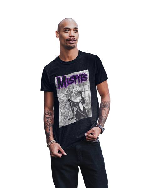 MerchMoment Misfits - Cocktail Dress T-Shirt Black