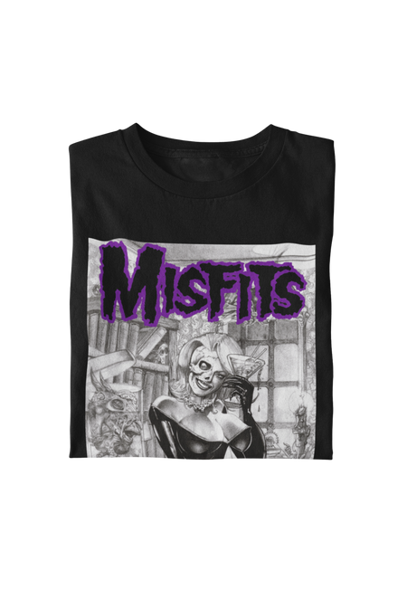 MerchMoment Misfits - Cocktail Dress T-Shirt Black