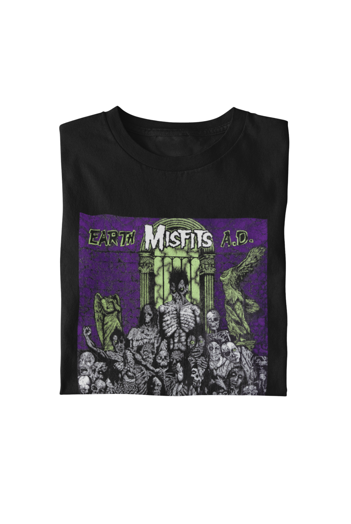 MerchMoment Misfits - Earth T-Shirt Black