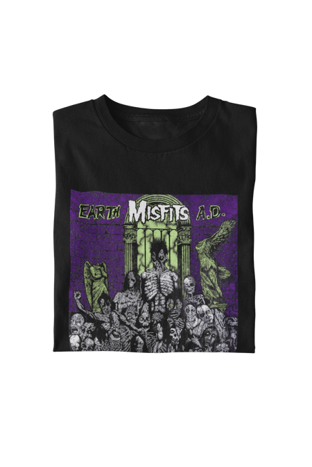 MerchMoment Misfits - Earth T-Shirt Black
