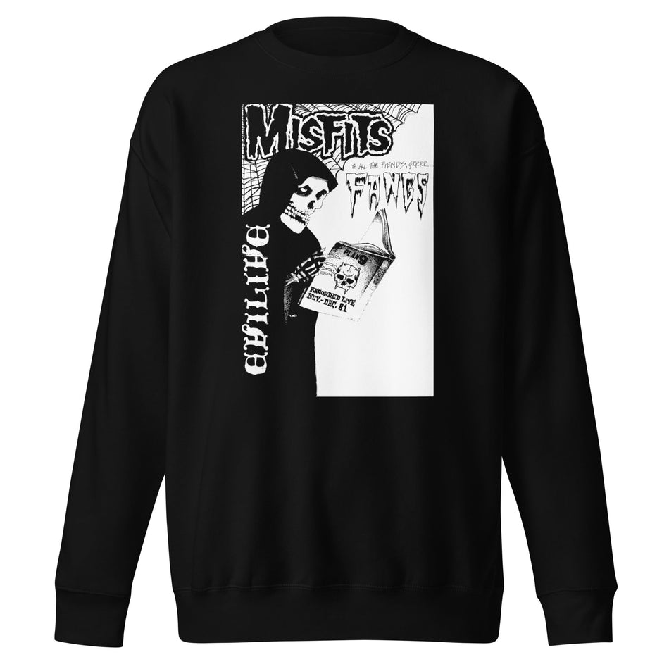 MerchMoment Misfits - Fangs Sweatshirt Black
