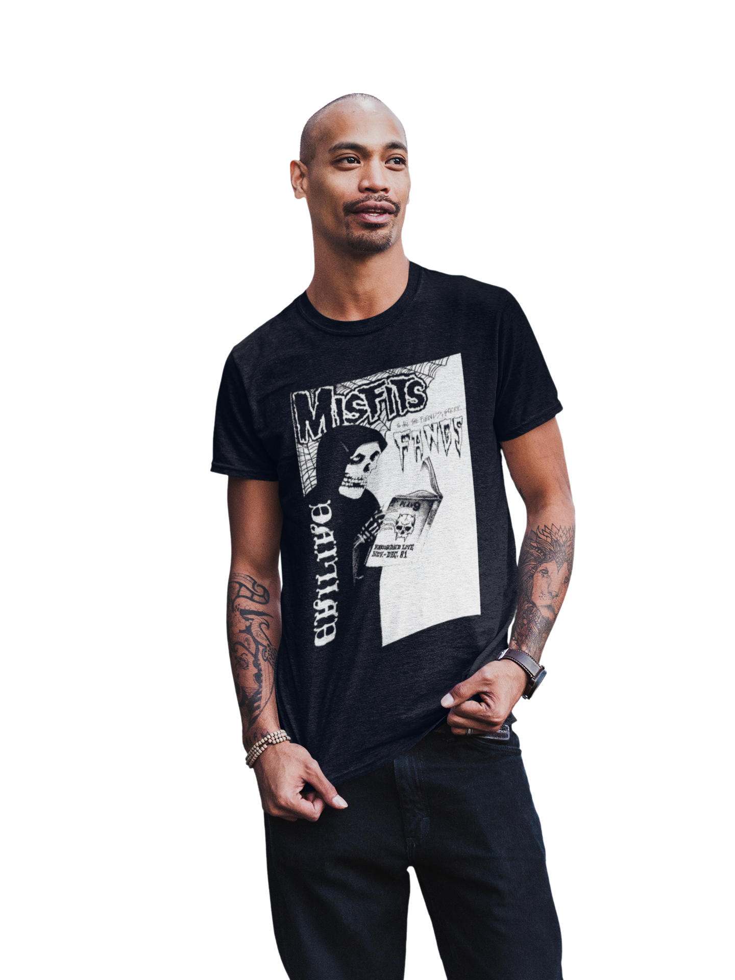 MerchMoment Misfits - Fangs T-Shirt Black