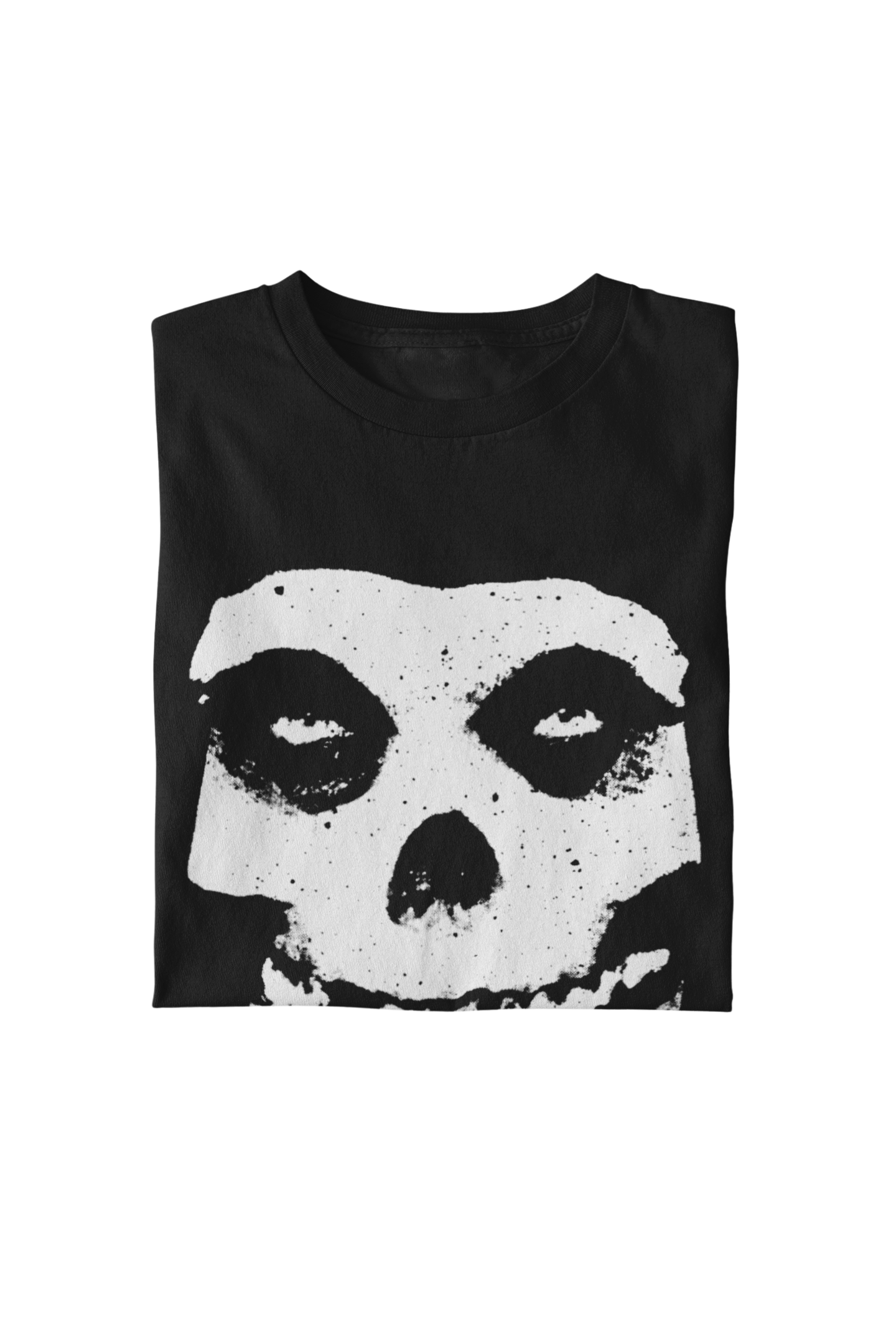 MerchMoment Misfits - Large Skull T-Shirt Black