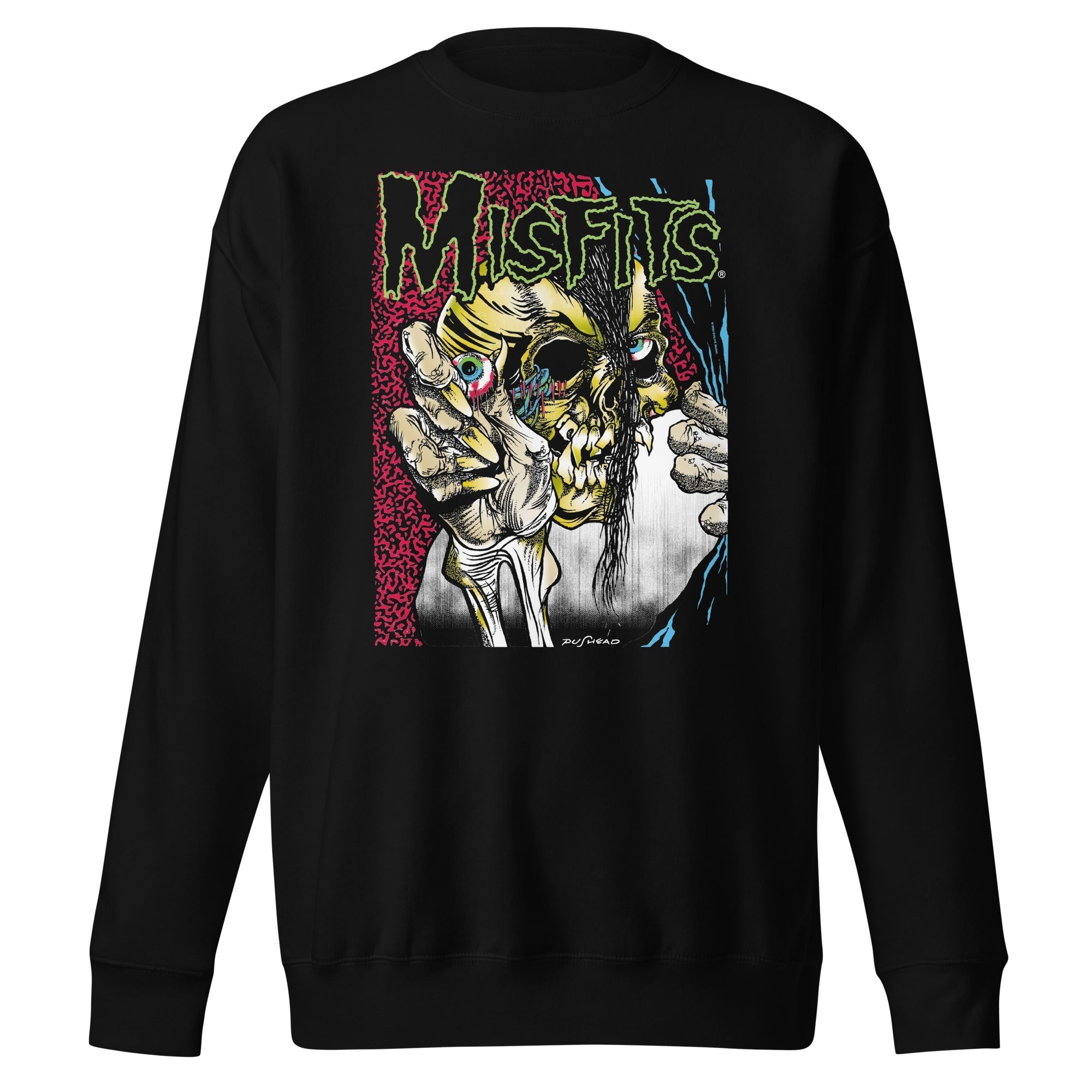 MerchMoment Misfits - Open Skull Sweatshirt Black