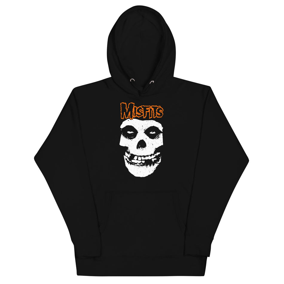 MerchMoment Misfits - Orange Skull Hoodie Black