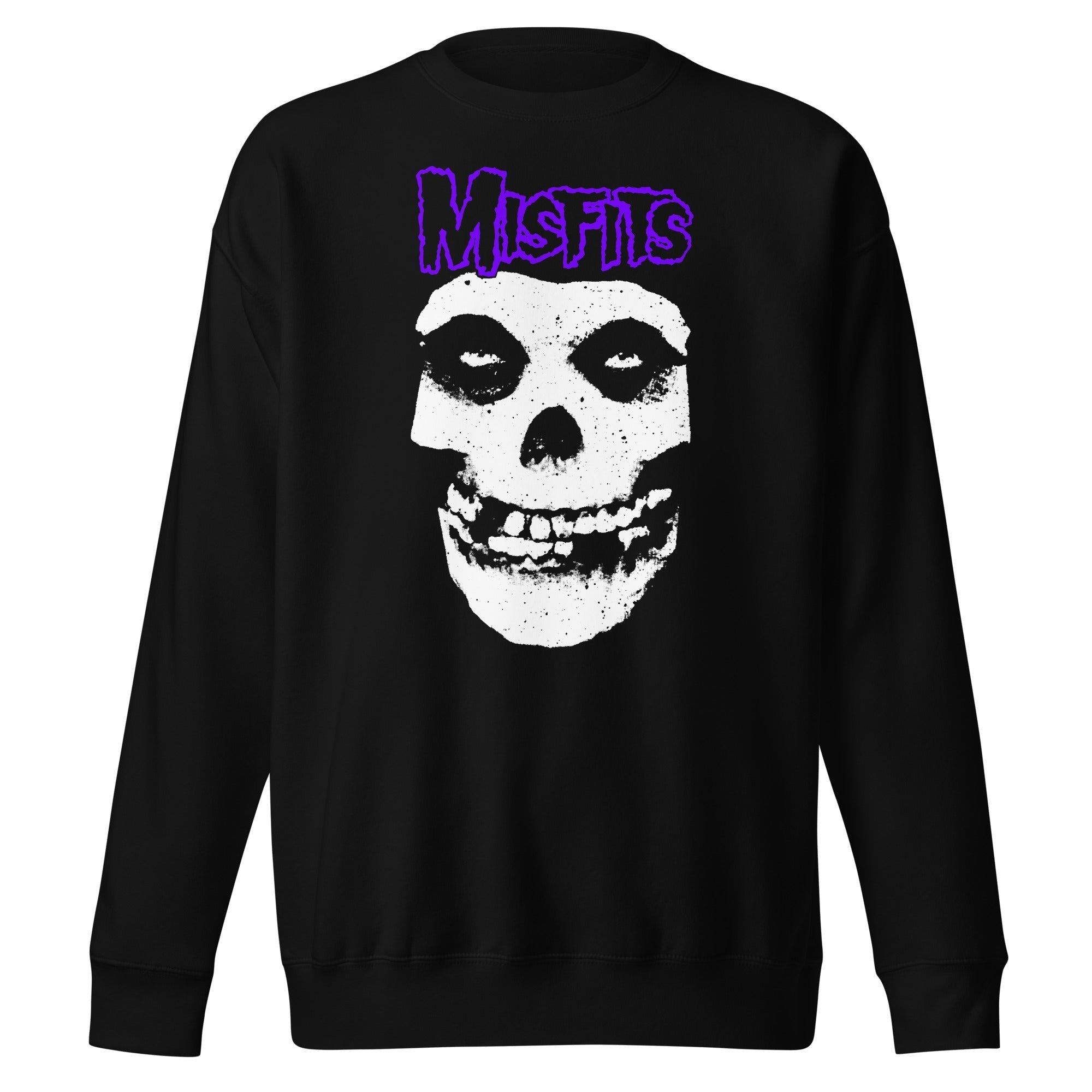 MerchMoment Misfits - Purple Skull Sweatshirt Black