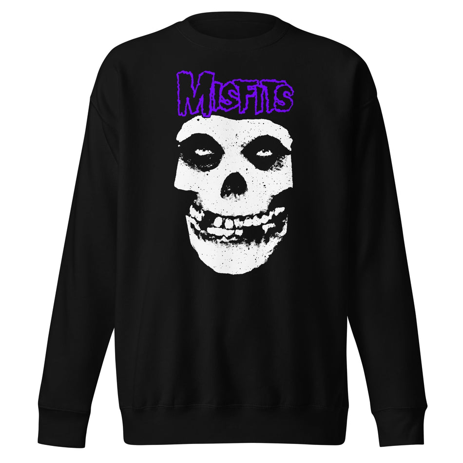 MerchMoment Misfits - Purple Skull Sweatshirt Black