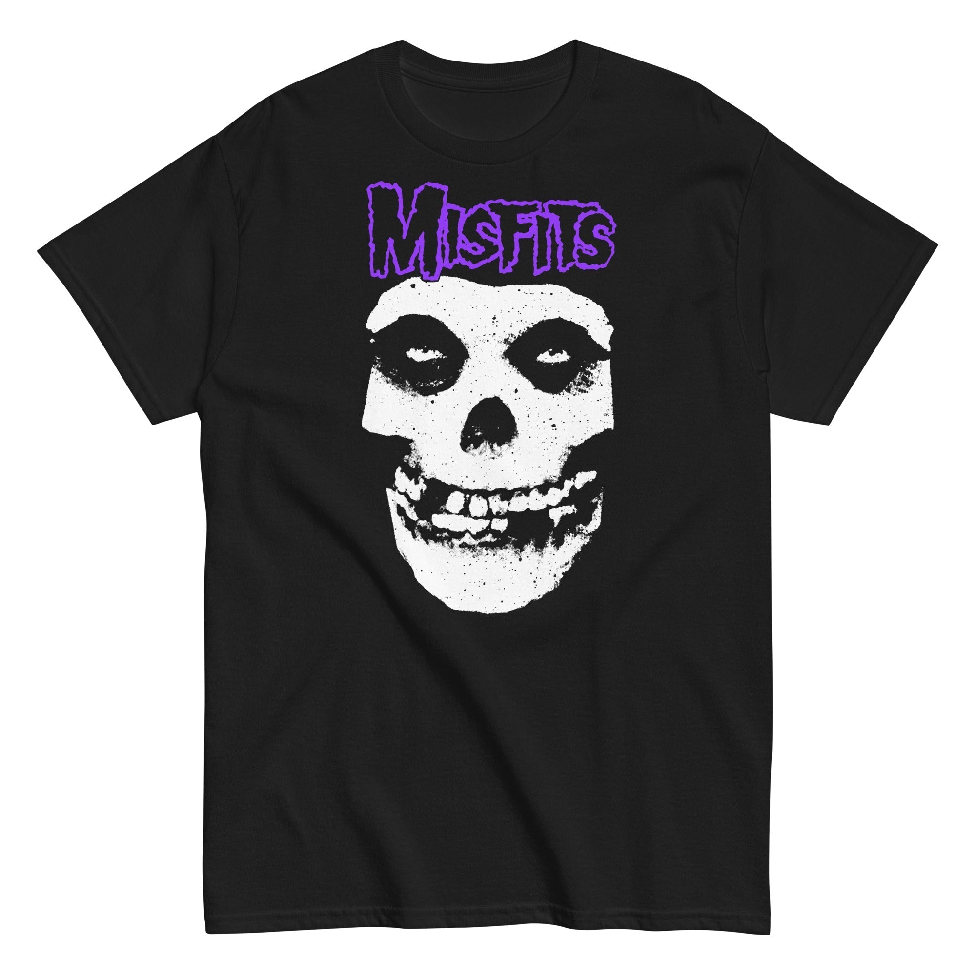 MerchMoment Misfits - Purple Skull T-Shirt Black