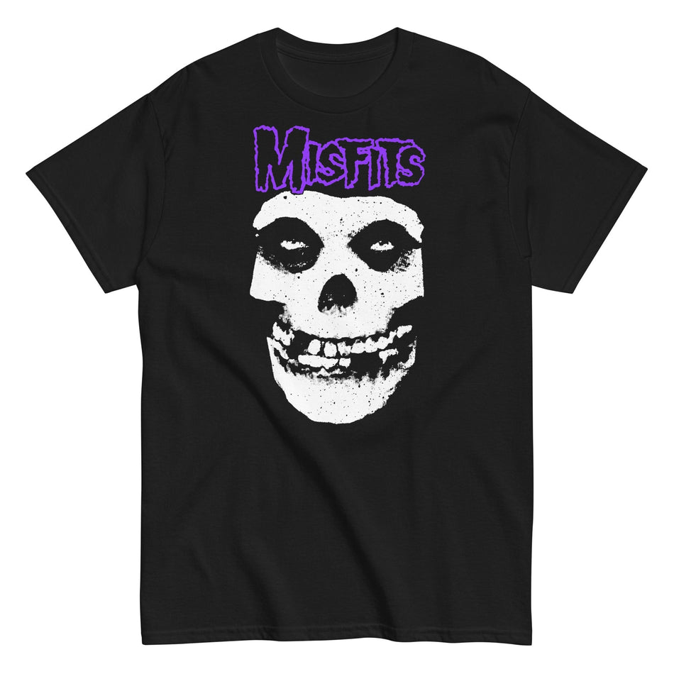 MerchMoment Misfits - Purple Skull T-Shirt Black