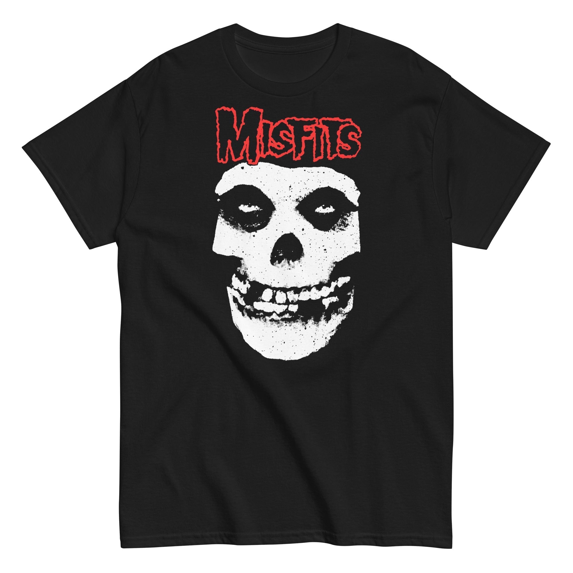 MerchMoment Misfits - Red Skull T-Shirt Black