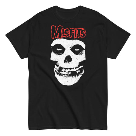 MerchMoment Misfits - Red Skull T-Shirt Black