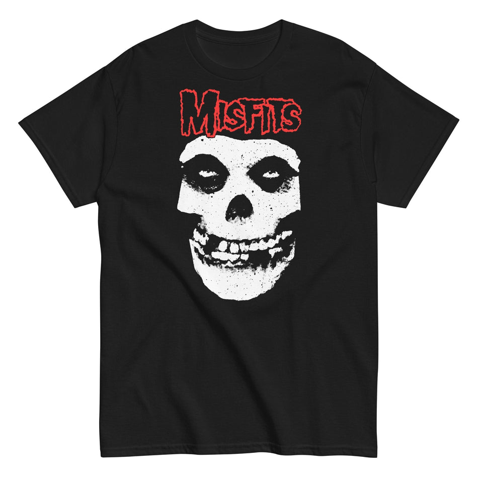 MerchMoment Misfits - Red Skull T-Shirt Black