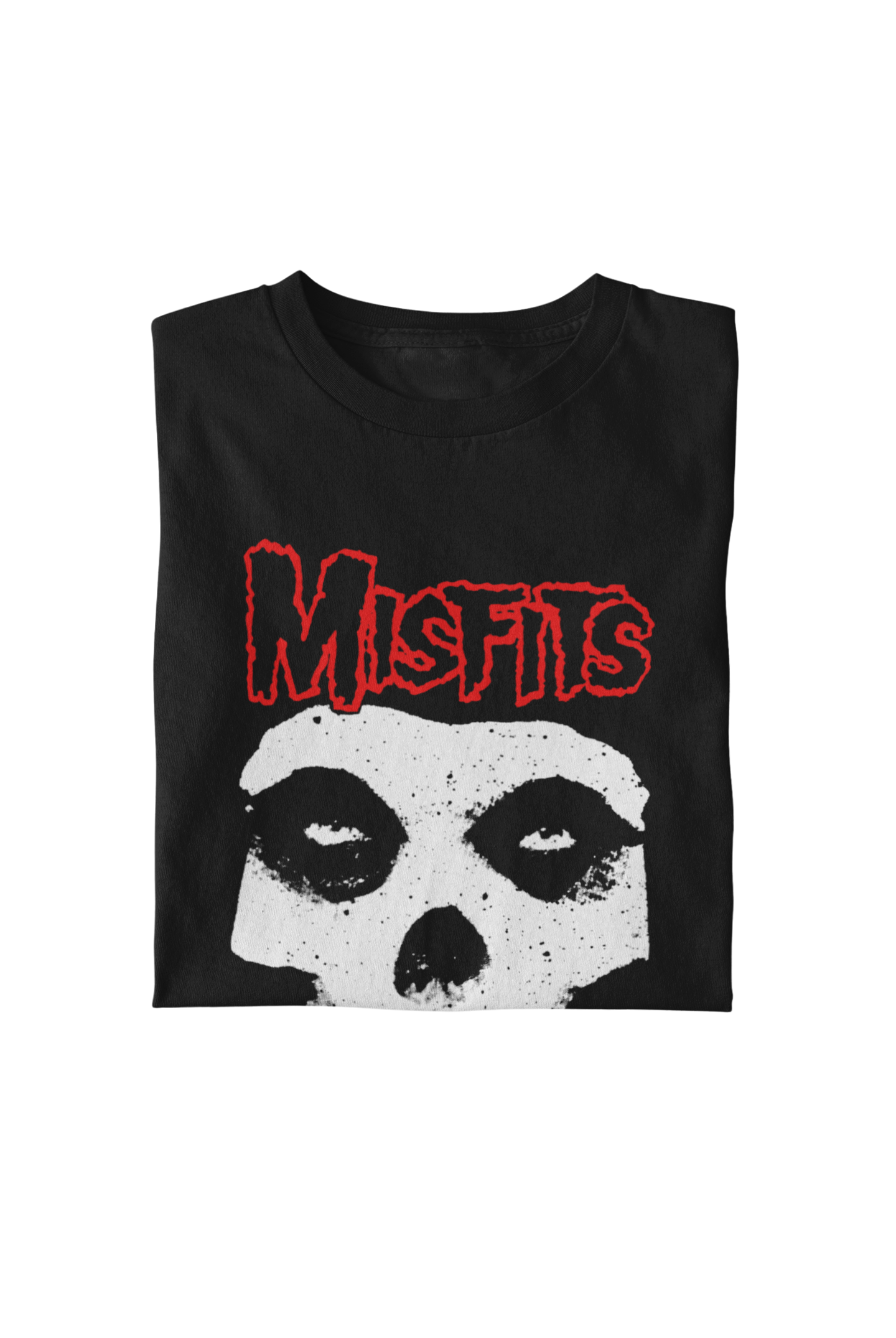 MerchMoment Misfits - Red Skull T-Shirt Black