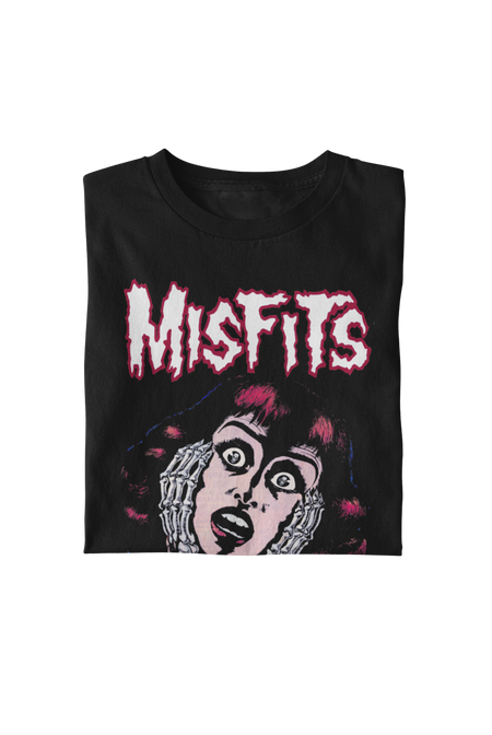 MerchMoment Misfits - Screaming T-Shirt Black