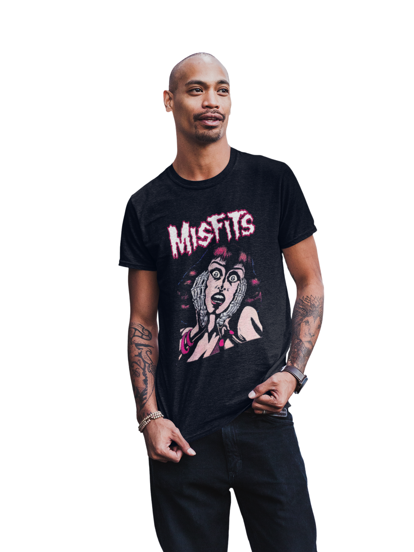 MerchMoment Misfits - Screaming T-Shirt Black
