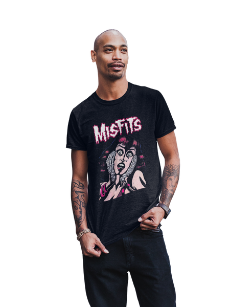 MerchMoment Misfits - Screaming T-Shirt Black