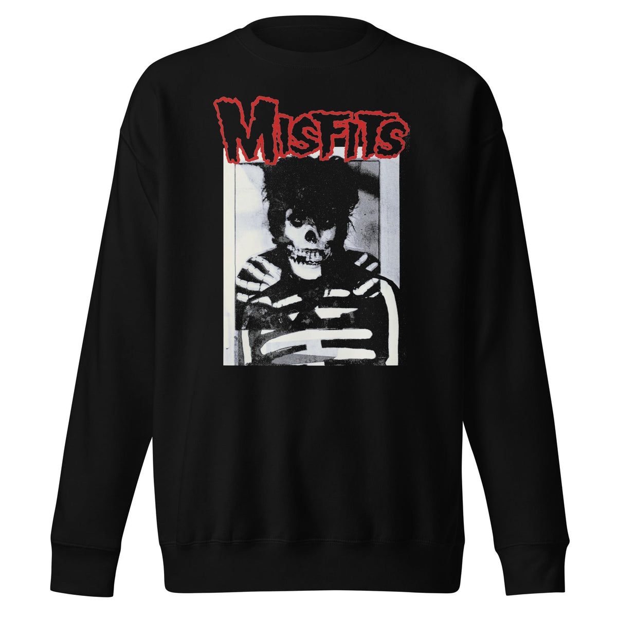 MerchMoment Misfits - Skull Hair Sweatshirt Black