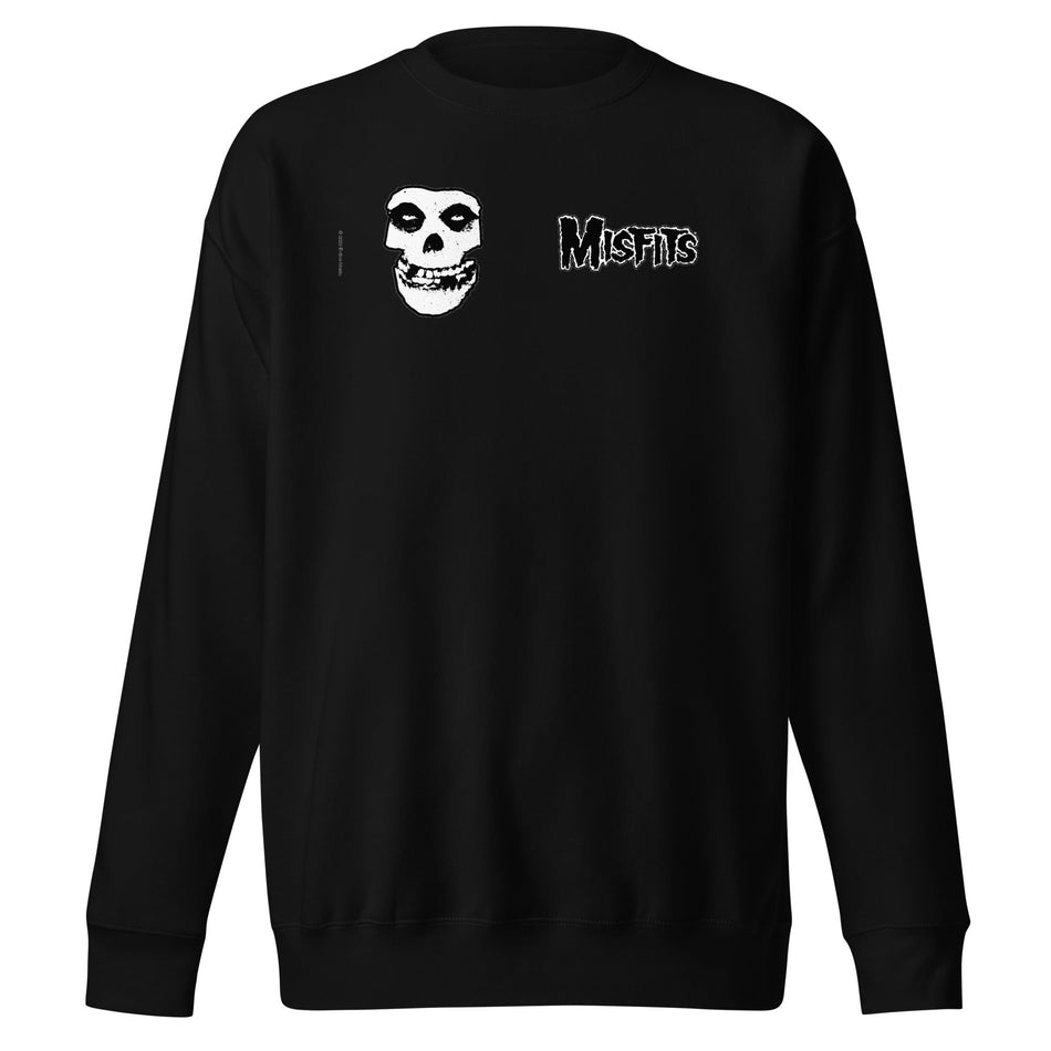 MerchMoment Misfits - Small Skull Sweatshirt Black