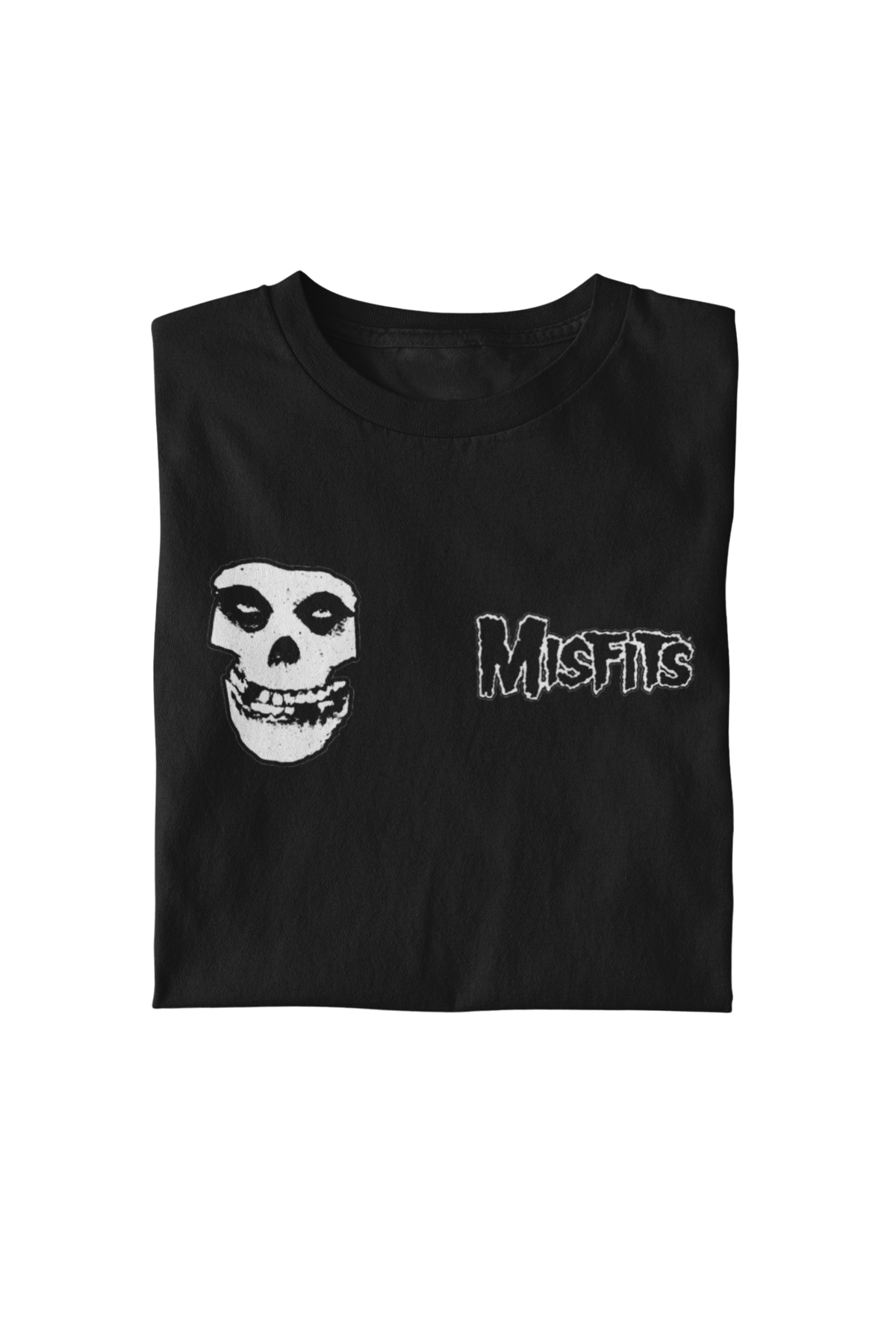 MerchMoment Misfits - Small Skull T-Shirt Black