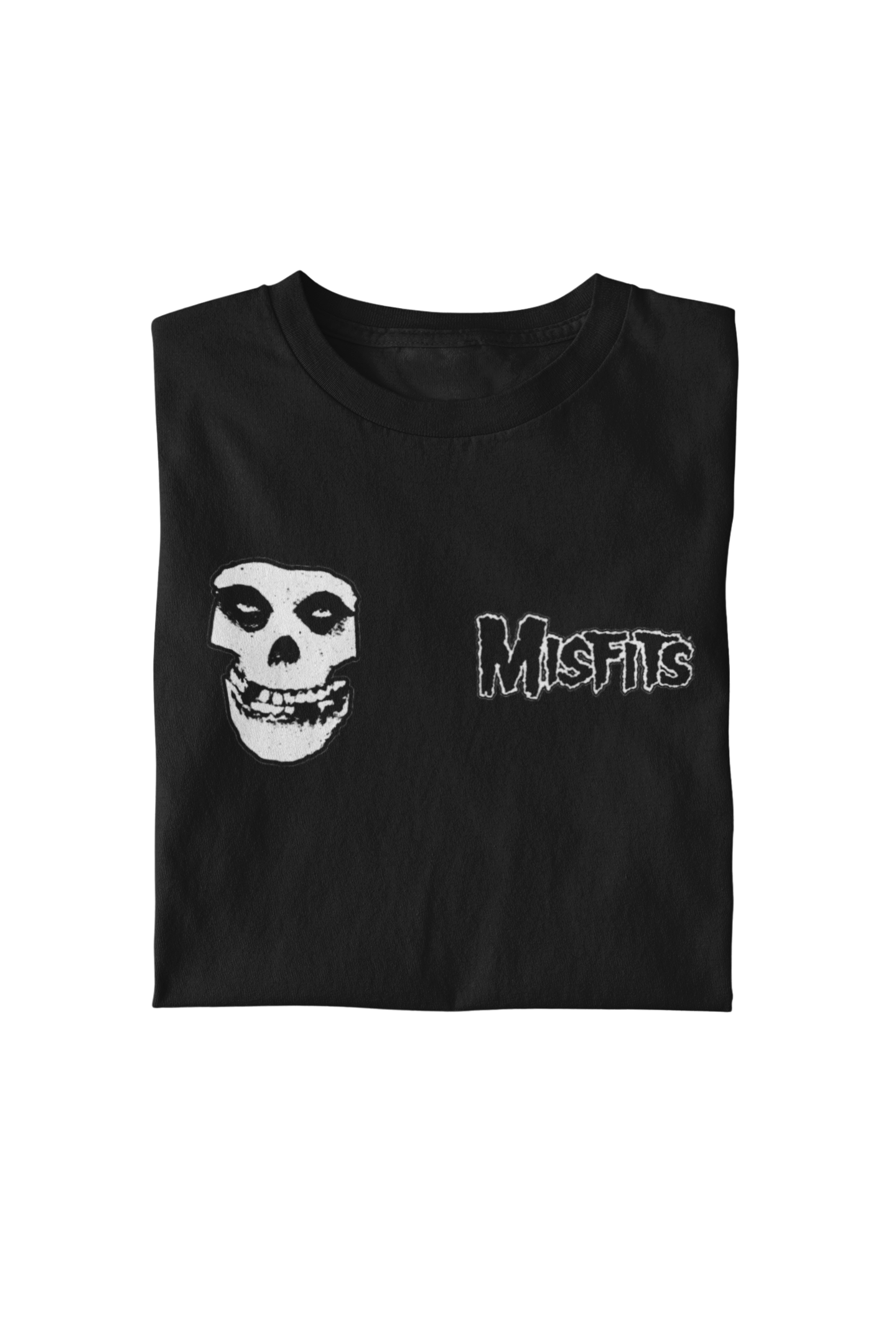 MerchMoment Misfits - Small Skull T-Shirt Black