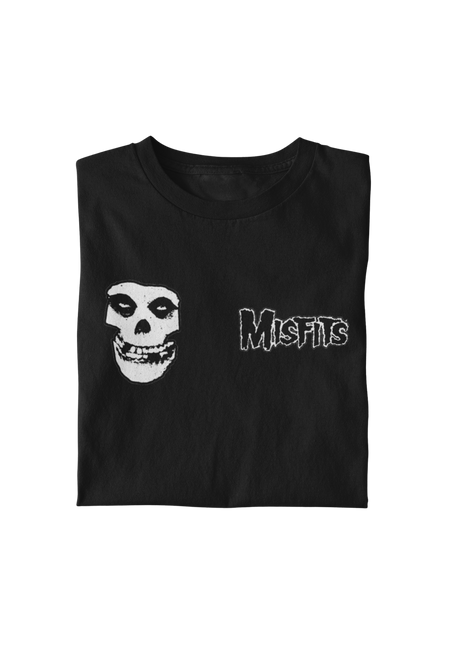 MerchMoment Misfits - Small Skull T-Shirt Black