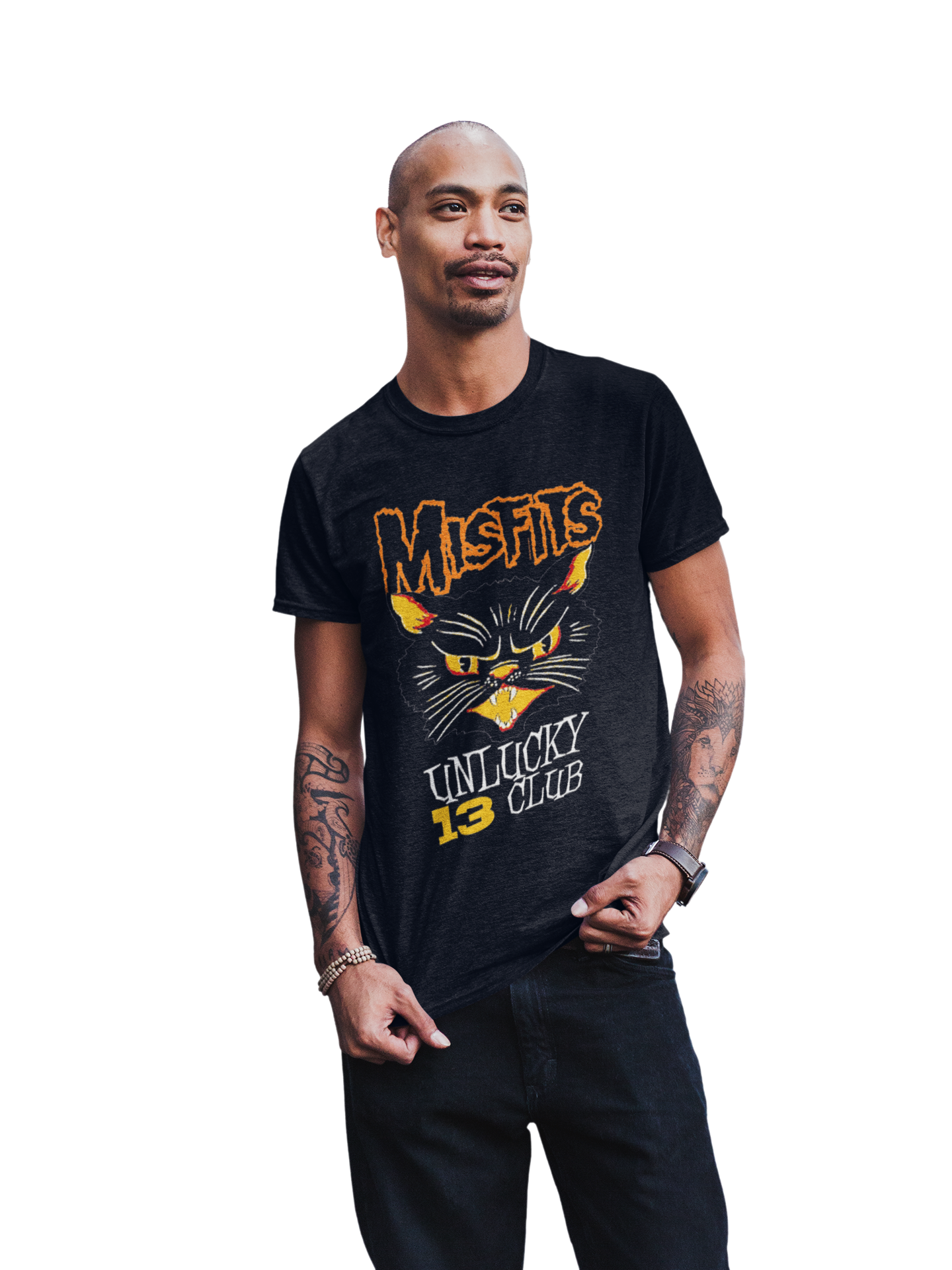 MerchMoment Misfits - Unlucky 13 Club T-Shirt Black