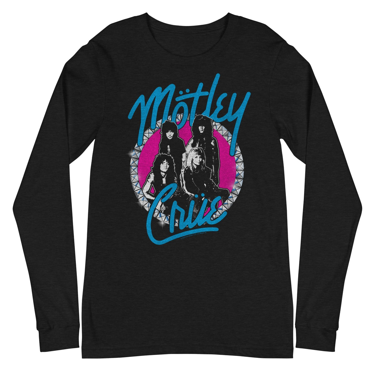 MerchMoment Motley Crue - 80s Hair Long Sleeve T-Shirt Black