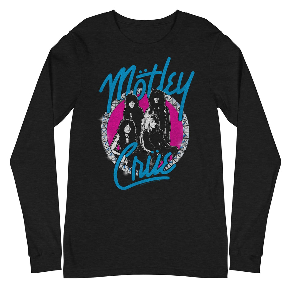 MerchMoment Motley Crue - 80s Hair Long Sleeve T-Shirt Black