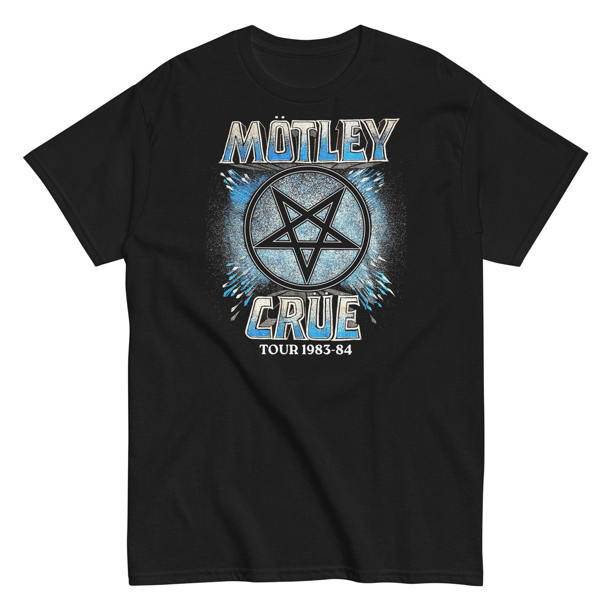 MerchMoment Motley Crue - 83-84 Tour T-Shirt Black