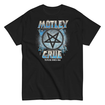 MerchMoment Motley Crue - 83-84 Tour T-Shirt Black