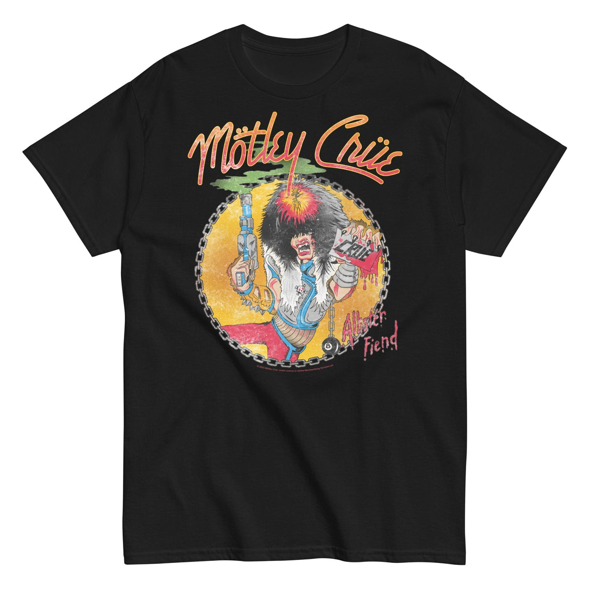 MerchMoment Motley Crue - Allister Fiend T-Shirt Black