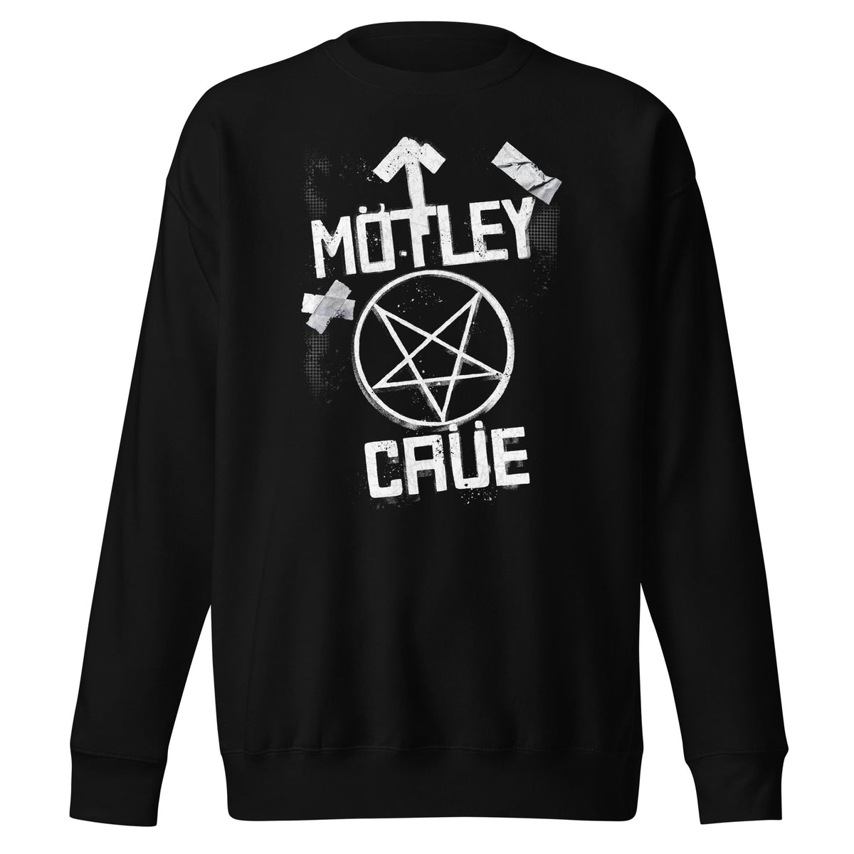 MerchMoment Motley Crue - Black and White Logo Sweatshirt Black