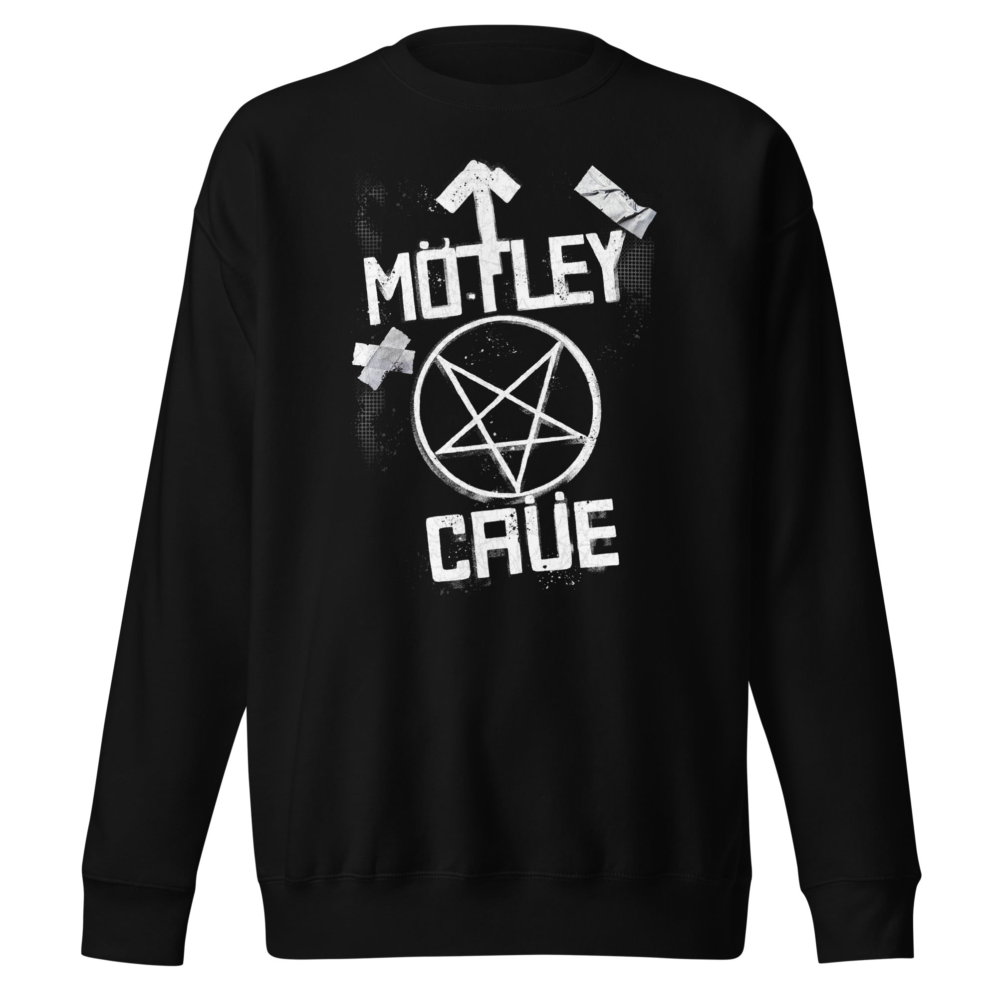 MerchMoment Motley Crue - Black and White Logo Sweatshirt Black