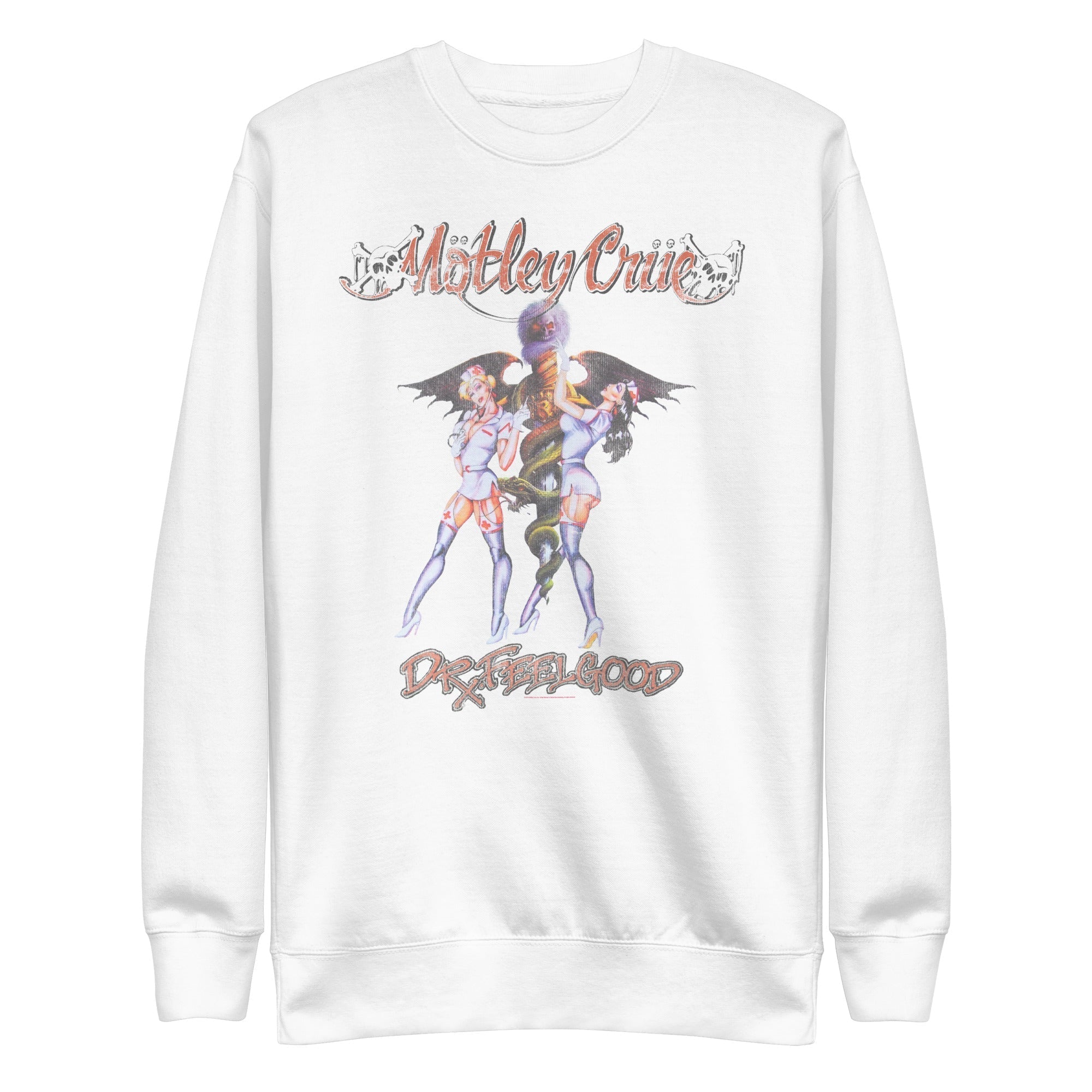 MerchMoment Motley Crue - Dr. Feelgood Sweatshirt White