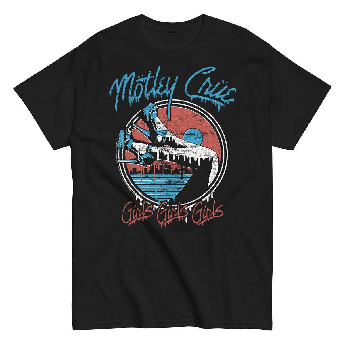 MerchMoment Motley Crue - Drip Girls T-Shirt Black
