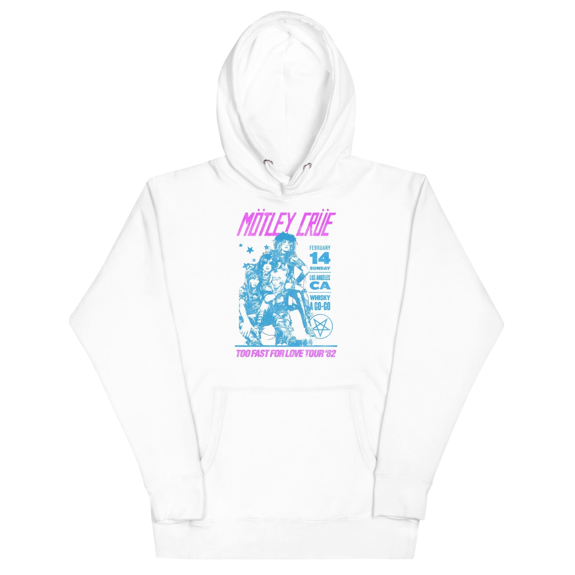 MerchMoment Motley Crue - Fast Love Hoodie White