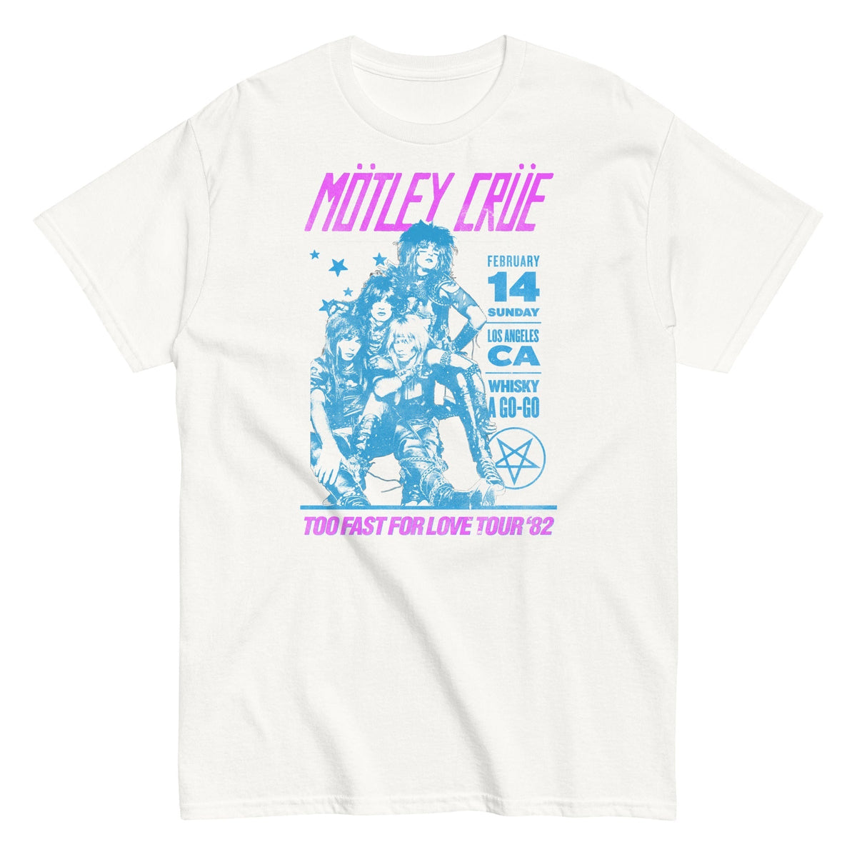 MerchMoment Motley Crue - Fast Love T-Shirt White