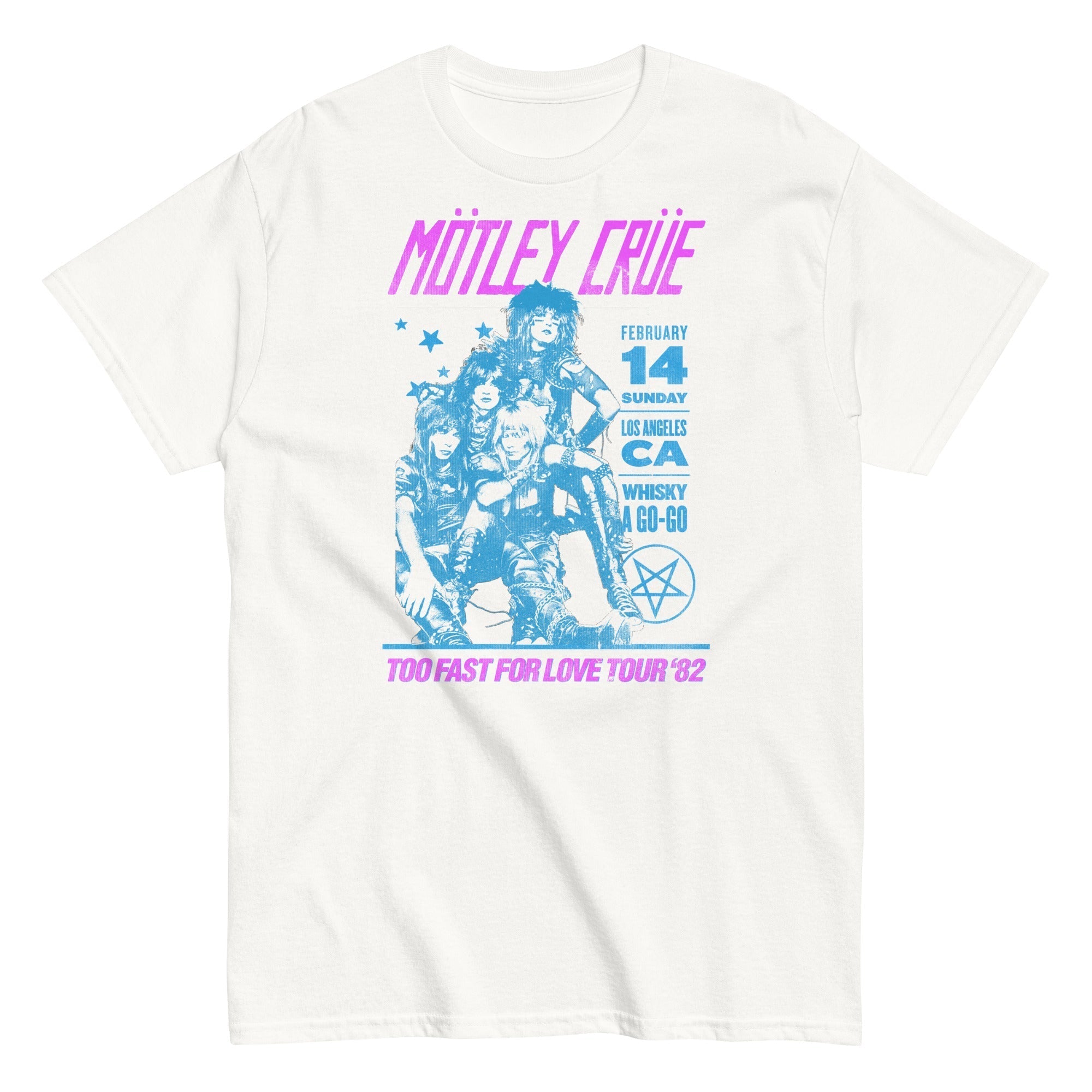 MerchMoment Motley Crue - Fast Love T-Shirt White