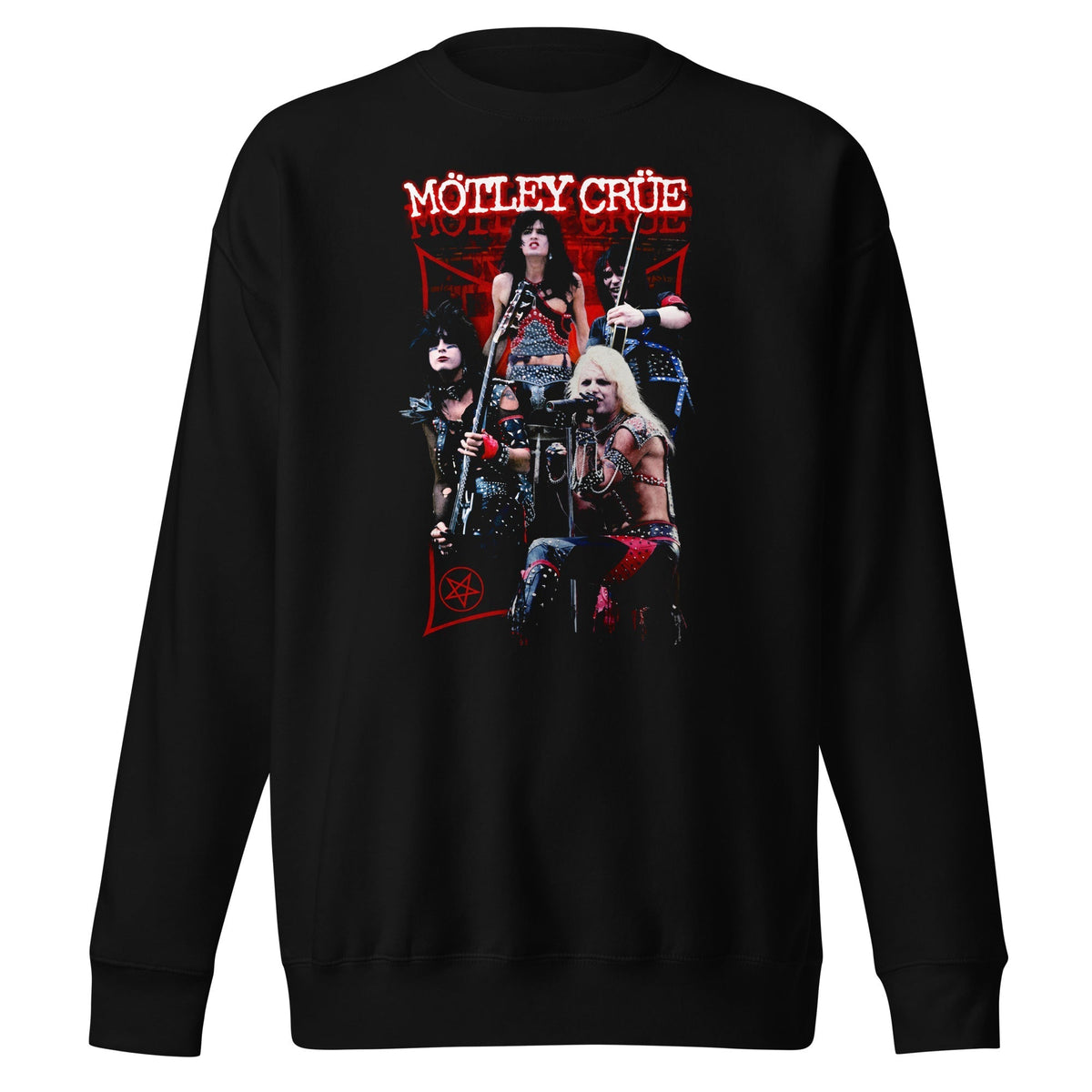 MerchMoment Motley Crue - Live Sweatshirt Black