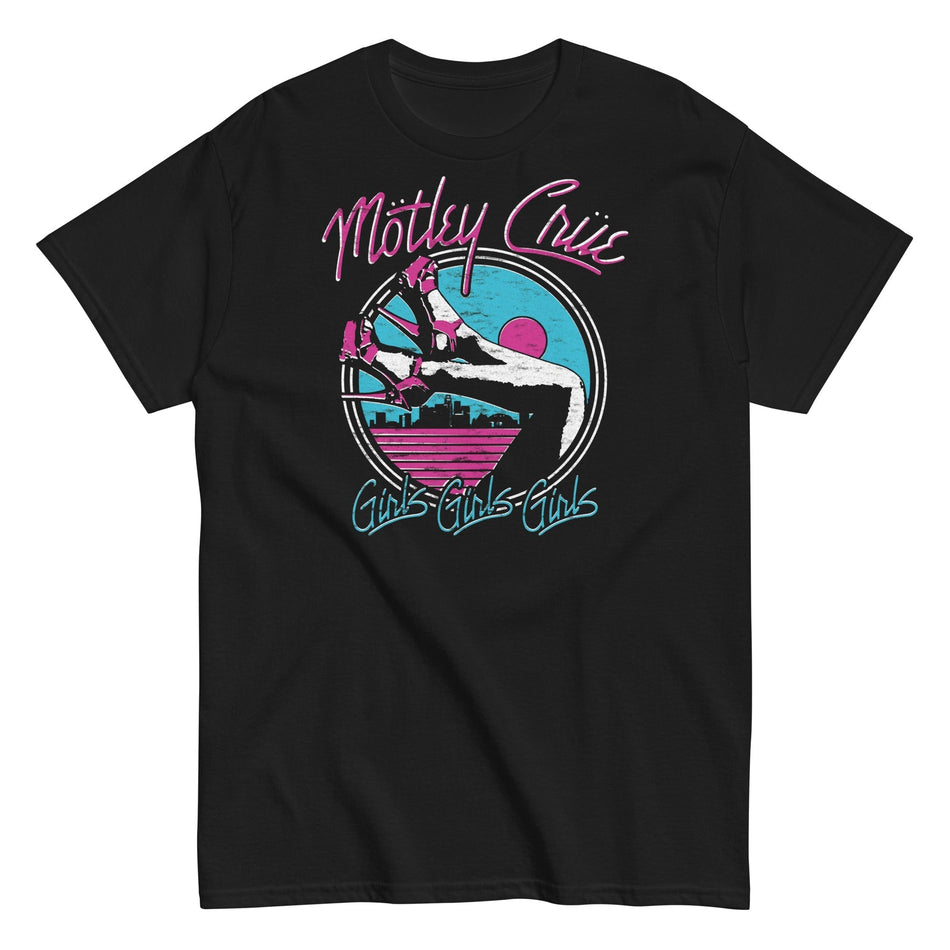 MerchMoment Motley Crue - Miami Girls T-Shirt Black