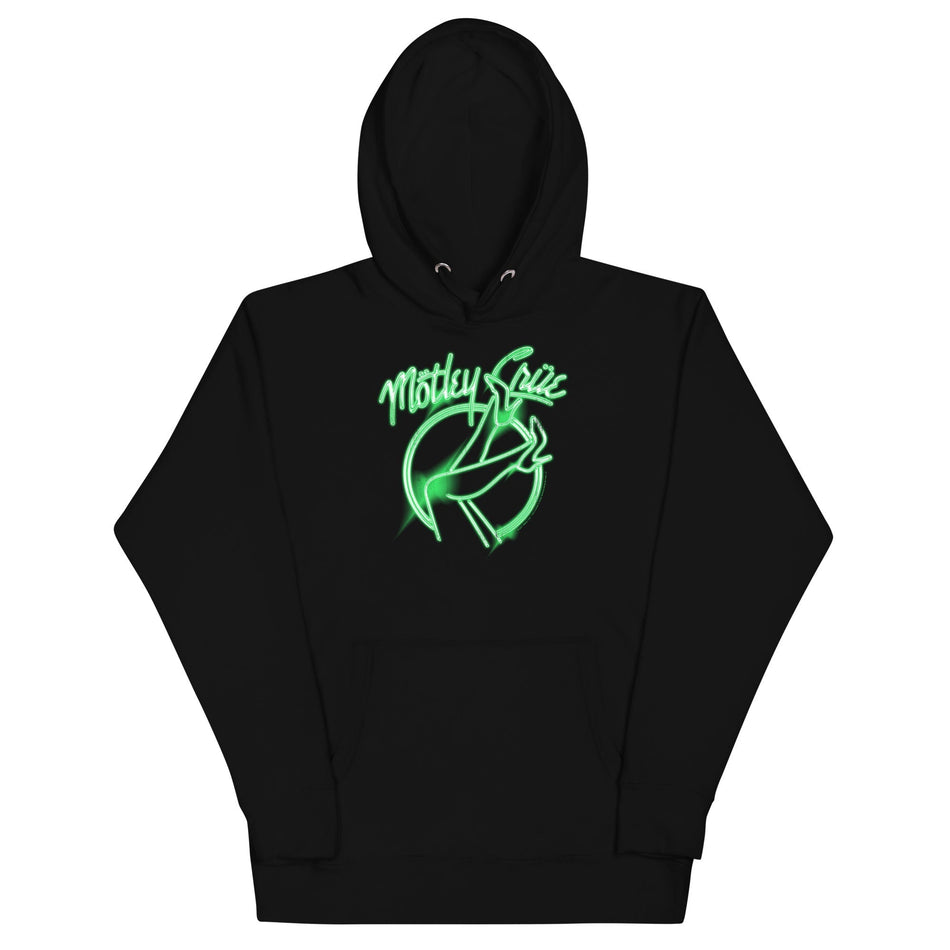 MerchMoment Motley Crue - Neon Green Girls Hoodie Black