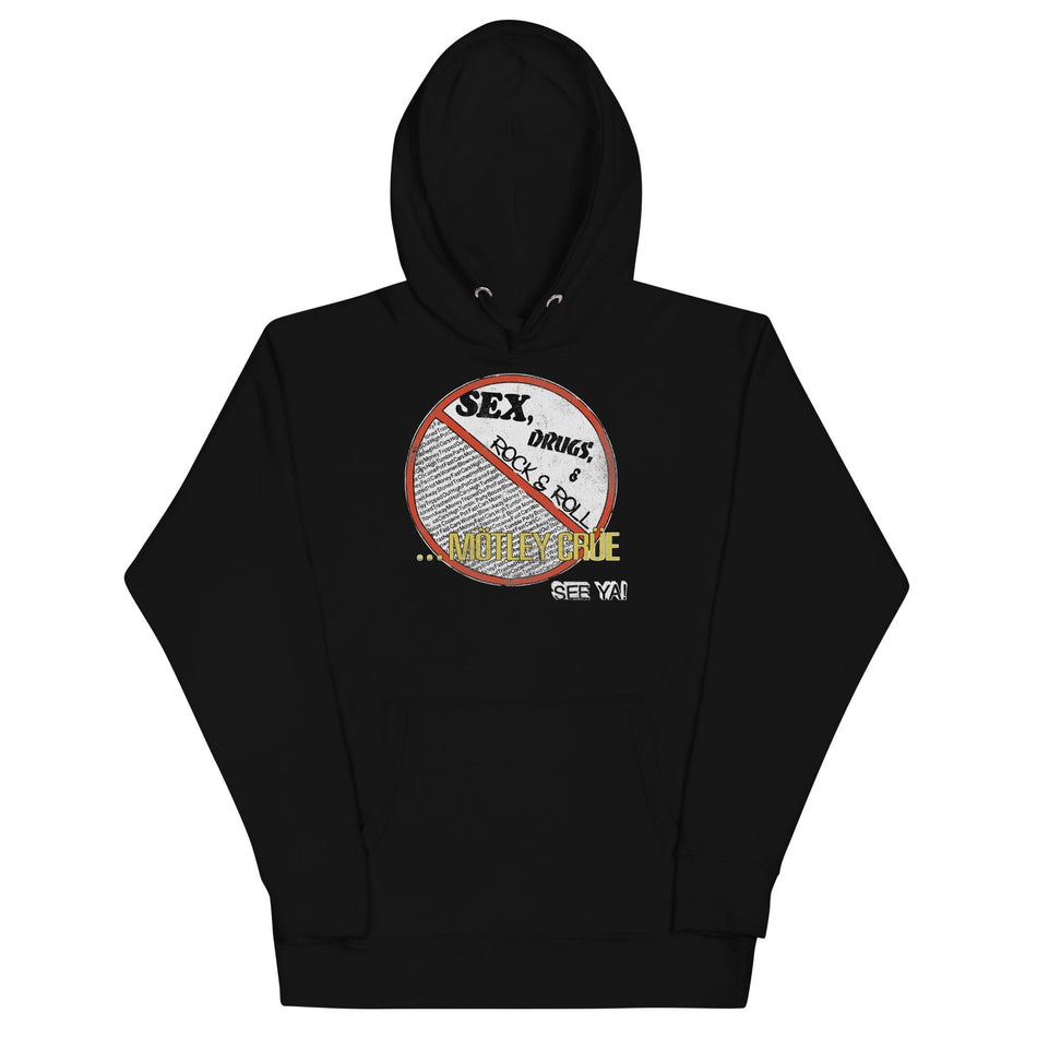 MerchMoment Motley Crue - No Fun Tour '84 Hoodie Black
