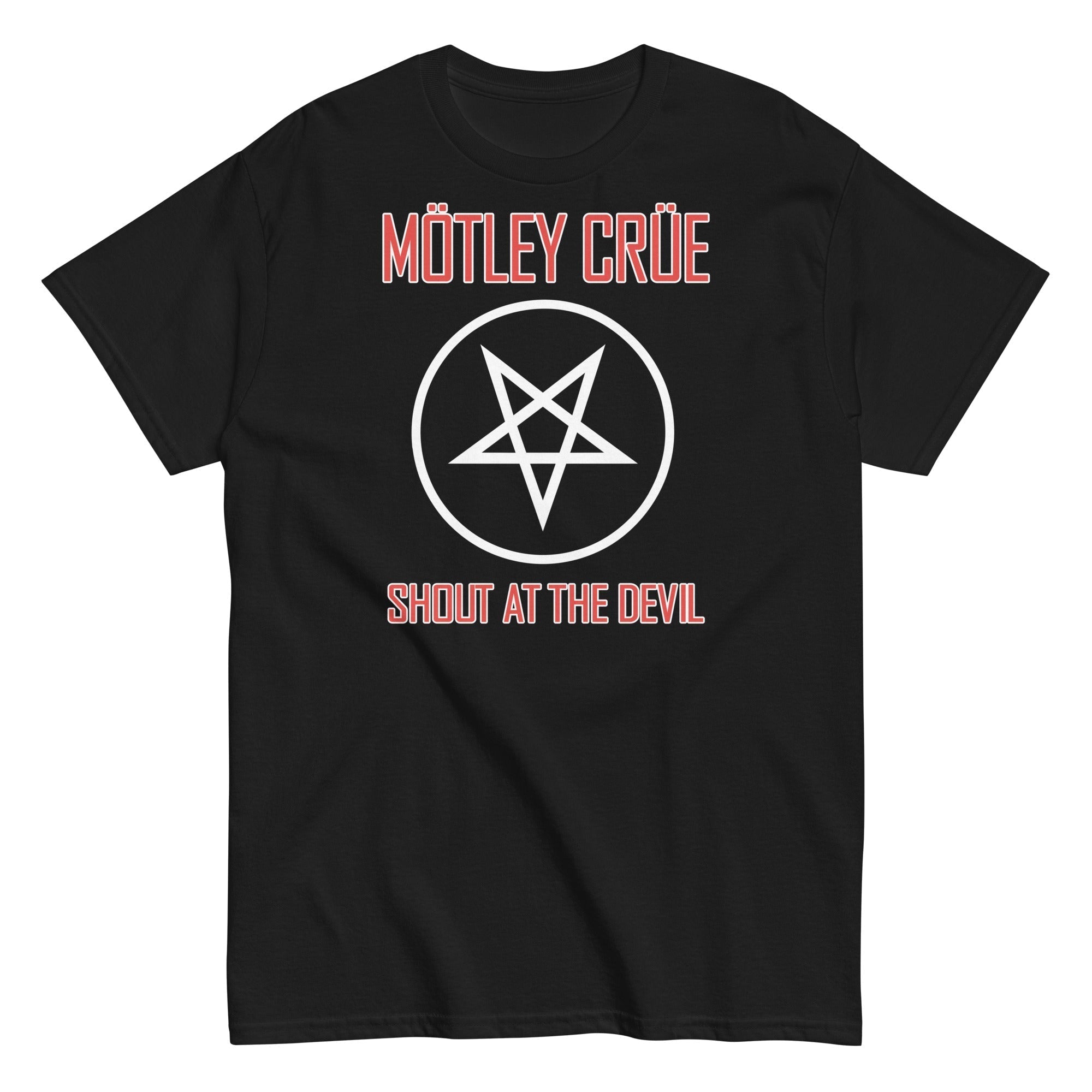 MerchMoment Motley Crue - Pentagram Shout T-Shirt Black