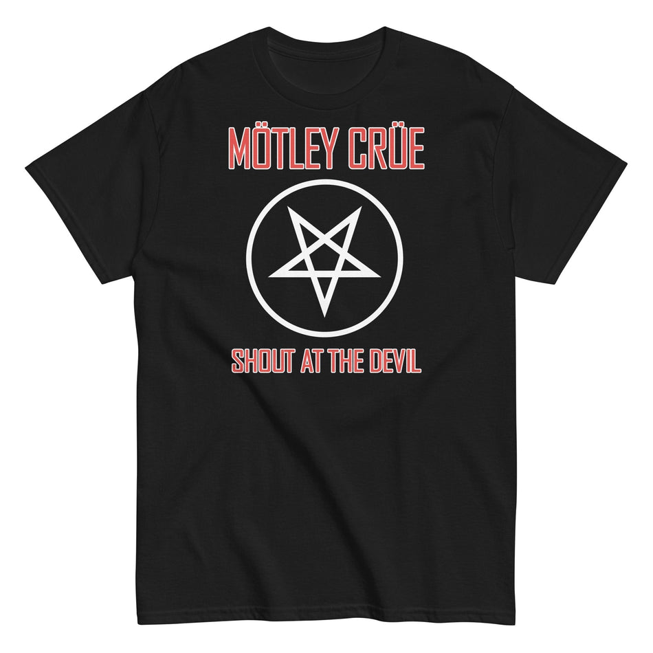 MerchMoment Motley Crue - Pentagram Shout T-Shirt Black